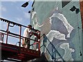 Painting a mural