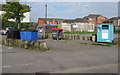 ST3288 : Recycling area in Maindee Car Park, Newport by Jaggery