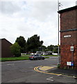 Older and newer Flint Street name signs, Stockport