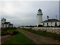 NS1367 : Toward lighthouse by Gordon Brown
