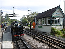 TR1534 : Hurricane waiting for the off at Hythe station by Marathon