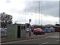 Bus stop at Webbs Garden Centre complex, Upton Warren