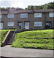 Steps up to Graig Wood Close houses, Newport