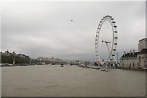 TQ3079 : View of the London Eye from Westminster Bridge #5 by Robert Lamb