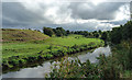 Glaze Brook looking toward Great Woolden Hall