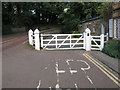 Gate on path to Prebends Bridge