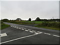 Road junction at the entrance to Glaisnock Moore