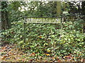 Chequers Lane sign