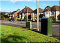 Two telecoms cabinets, Llantarnam Road, Cwmbran