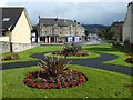 Landscaped area at West Bridgend