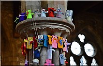 TA0322 : Barton on Humber, St. Mary's Church: The attempt to beat the world record (15,534) for knitted teddy bears 11 by Michael Garlick
