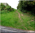 Up a steep track from Grange Road, Old Cwmbran