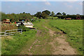 Footpath heading North East from Skip Bridge Inn Farm