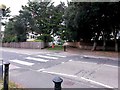 Southbourne: zebra crossing on Belle Vue Road