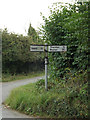 TL9267 : Roadsign on Ixworth Road by Geographer