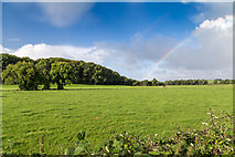 R8489 : Double rainbow over farmland by David P Howard