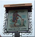 Sign for the Ribchester Arms