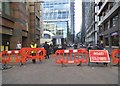 Filming on Ropemaker Street