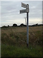 TM1286 : Roadsign on The Heywood by Geographer
