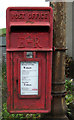 Close up, Elizabeth II postbox on Skipton Road, Hellifield