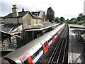 View from the footbridge at Woodside Park station