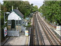 View from the footbridge at Woodside Park station