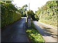 The drive to Upper Maudlyn Farm leaves Sopers Lane