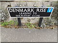 TM1179 : Denmark Rise sign by Geographer