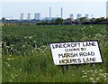 View towards the West Burton Power Station