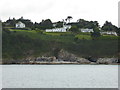 Cliff top houses near The Hutches