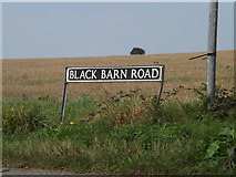 TM1389 : Black Barn Road sign by Geographer