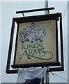 Sign for the Kings Arms, Clitheroe