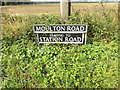 TM1587 : Moulton Road sign by Geographer