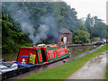 Working narrowboat at Glascote Locks, Staffordshire