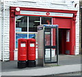 Two Elizabeth II postboxes outside Longridge Post Office