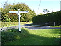 Junction of Brantbridge Lane and Handcross Road looking eastwards