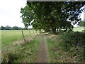 Footpath alongside grounds of St Joseph