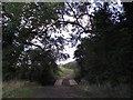 Bridleway to Barkby Thorpe Road crosses Melton Brook