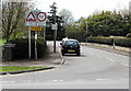 Signs at the eastern end of Albemarle Gate, Cheltenham