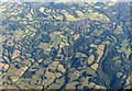 Countryside north of Broad Oak from the air