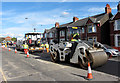 Re-surfacing works on Caerphilly Road, Cardiff