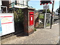 TM0595 : Station Road George VI Postbox by Geographer
