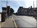 TM0595 : B1077 Station Road & Station Road Level Crossing by Geographer