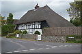 Thatched cottage on corner of North Lane, Clanfield