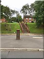SJ8644 : Stoke-on-Trent: steps from Harpfield Road up to Wain Road by Jonathan Hutchins