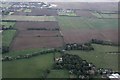 Across South Cockerington and Grayfleet Drain to Manby disused airfield: aerial 2016