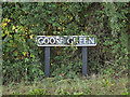 TM1188 : Goose Green sign by Geographer