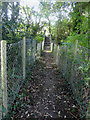 Footpath above a dismantled railway line