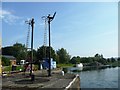 Semaphore signals, upstream end, Dutton Locks