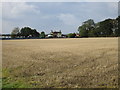 Stubble field and the old station, Harmston